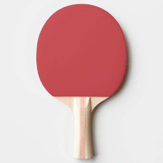 Raquette De Ping Pong Vermillon Anglais Uni (Devant)