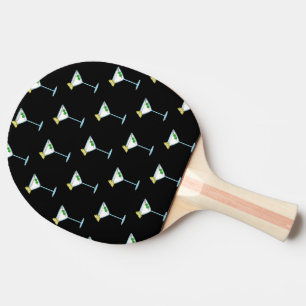 Raquette De Ping Pong Verre à cocktail pour amateurs de Martini Barman A
