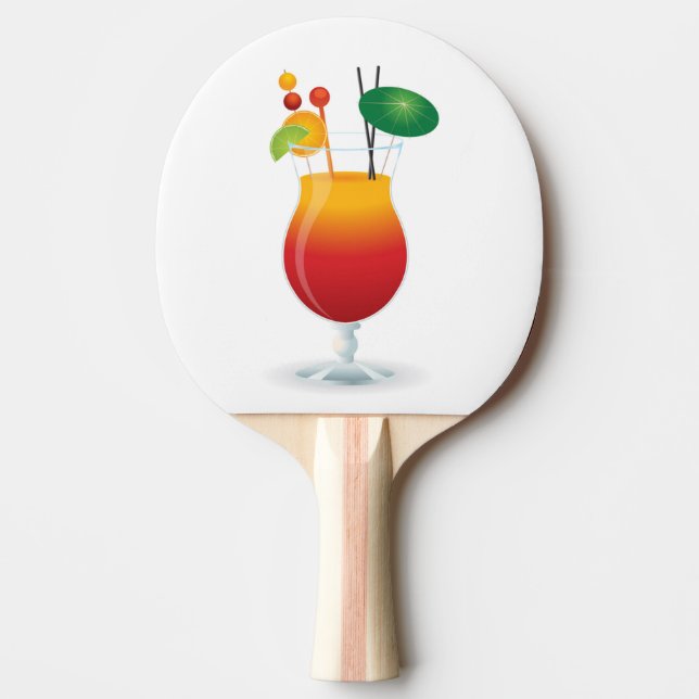 RAQUETTE DE PING PONG VERRE DE COCKTAIL (Devant)