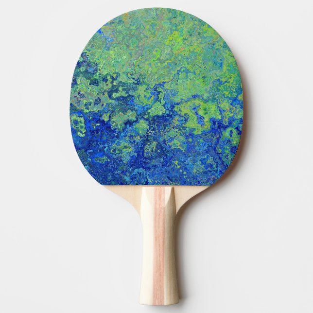 Raquette De Ping Pong Vert bleu (Devant)