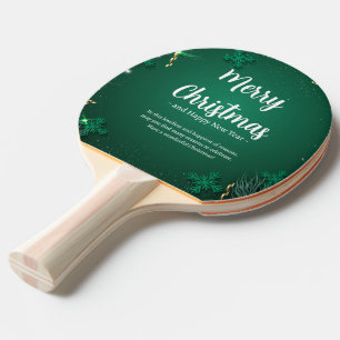 Raquette De Ping Pong Vert et blanc Jour de Noël simple Meilleur