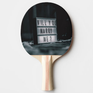 Raquette De Ping Pong Veux-Tu M'Épouser ? Proposition de mariage romanti