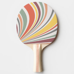 Raquette De Ping Pong Vibes rétro colorées