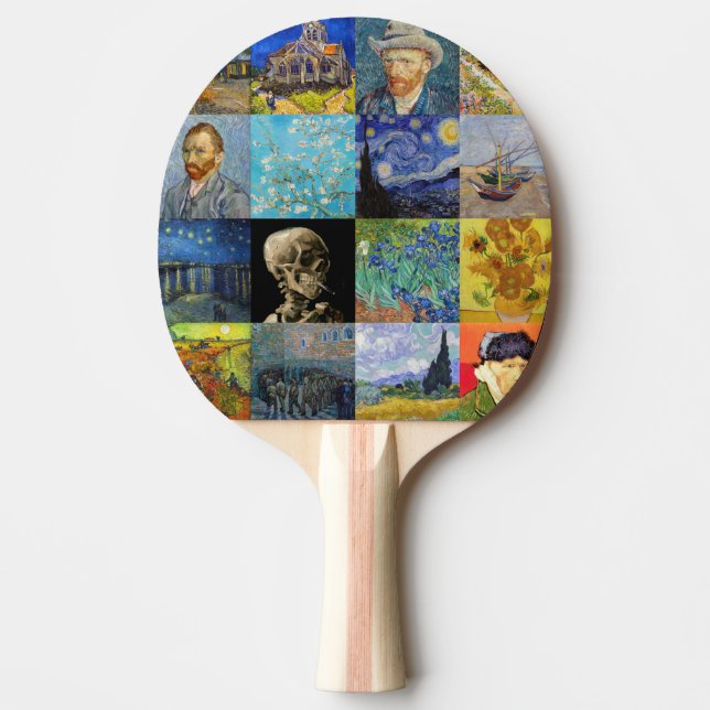 Raquette De Ping Pong Vincent van Gogh - chefs-d'oeuvre Mosaic Patchwork (Devant)
