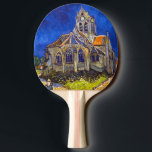 Raquette De Ping Pong Vincent van Gogh - L'église d'Auvers<br><div class="desc">L'église d'Auvers / l'Eglise à Auvers-sur-oise par Vincent Van Gogh en 1890</div>