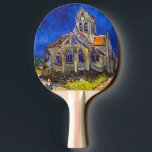 Raquette De Ping Pong Vincent van Gogh - L'église d'Auvers<br><div class="desc">L'église d'Auvers / l'Eglise à Auvers-sur-oise par Vincent Van Gogh en 1890</div>