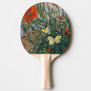 Raquette De Ping Pong Vincent van Gogh - Papillons et Coquelicots