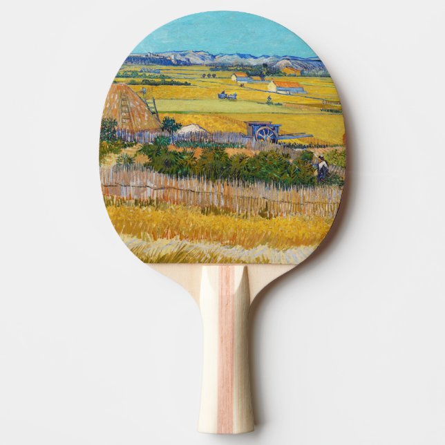 Raquette De Ping Pong Vincent van Gogh - Récolte à La Crau (Devant)