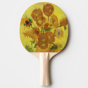 Raquette De Ping Pong Vincent van Gogh - Vase avec quinze tournesols