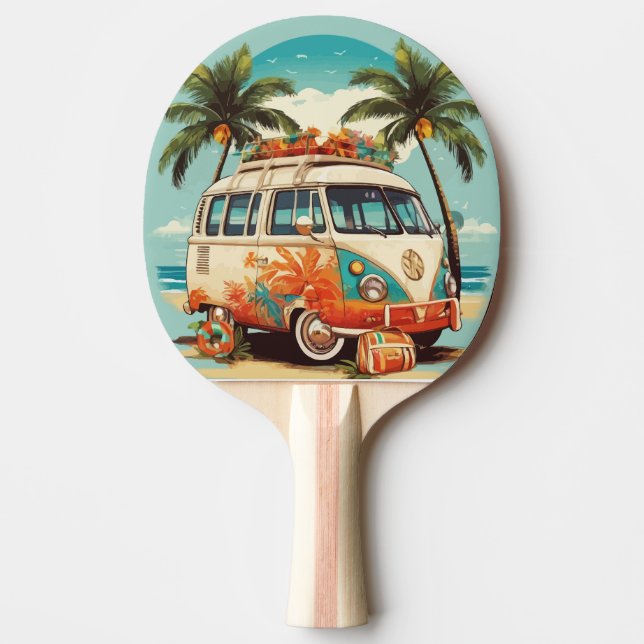 Raquette De Ping Pong Vintage Beach Van (Devant)