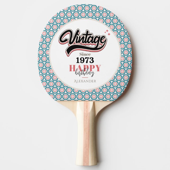 Raquette De Ping Pong Vintage depuis - 1973 (Devant)