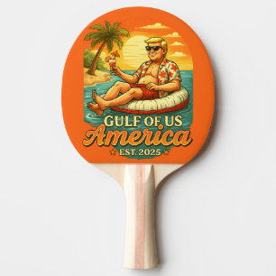 Raquette De Ping Pong Vintage drôle Trump Amérique du Golfe 2025