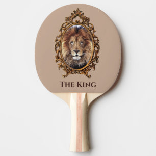 Raquette De Ping Pong Vintage Élégant Brown Lion King Retro Pads