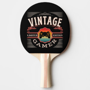 RAQUETTE DE PING PONG VINTAGE GAMER LIMITED EDITION
