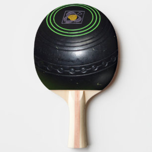 Raquette De Ping Pong Vintage pelouse noire