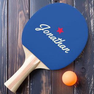Raquette De Ping Pong Vintage Star Signature en Royal