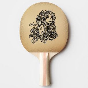 Raquette De Ping Pong Virgo Zodiac Rustique