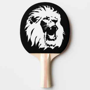 Raquette De Ping Pong Visage de Lion Rugissant