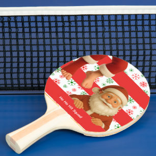 Raquette De Ping Pong Visage de Père Noël Palette de Noël Esprits du P