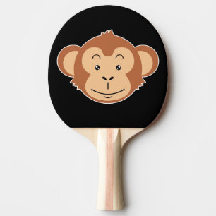 Raquette De Ping Pong Visage de singe