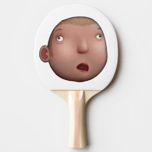 Raquette De Ping Pong Visage d'idiot