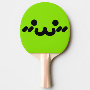 Raquette De Ping Pong Visage Mignon Vert