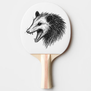Raquette De Ping Pong Vivez Vilain Fake Votre Mort Manger Trash Drôle Op