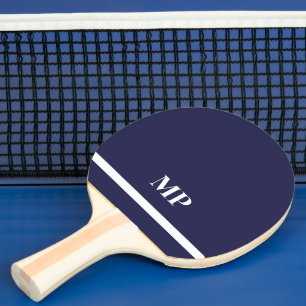 Raquette De Ping Pong Vos Initiales, Modèle personnalisable,