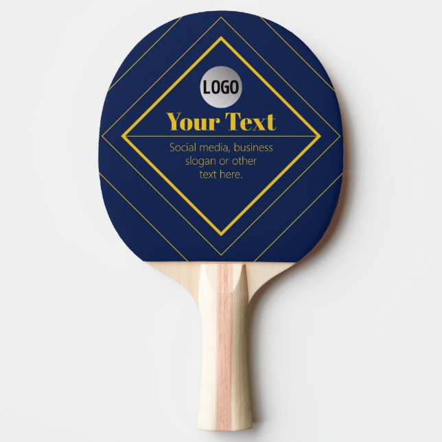 Raquette De Ping Pong Votre logo et modèle de conception personnalisable (Devant)
