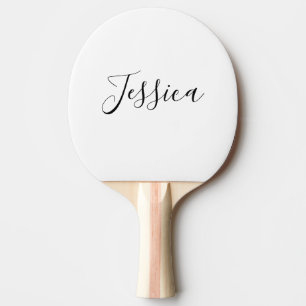 Raquette De Ping Pong Votre nom Écriture élégante