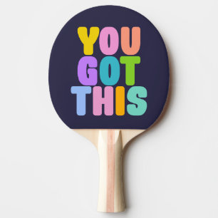 Raquette De Ping Pong Vous Avez Cette Citation Inspirante Colorée Mignon