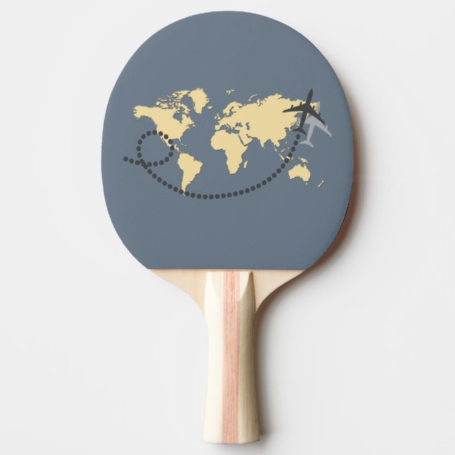 Raquette De Ping Pong Voyons l'illustration du monde (Devant)
