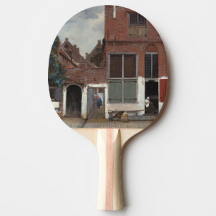 Raquette De Ping Pong Vue de maisons à Delft par Johannes Vermeer