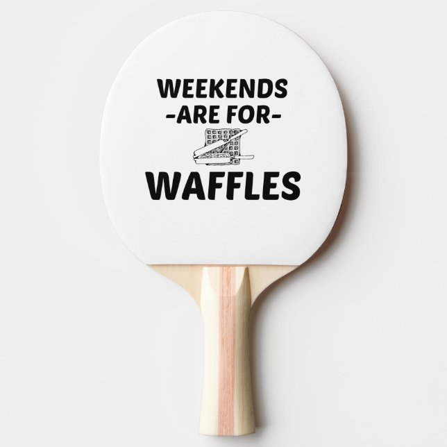 RAQUETTE DE PING PONG WEEK-END WAFFLE (Devant)