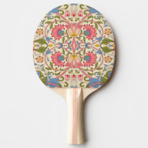 Raquette De Ping Pong William Morris Lodden Motif Floral Pastel
