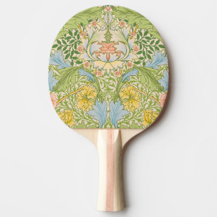Raquette De Ping Pong Wm Morris Myrtle Floral Art Nouveau Pastel