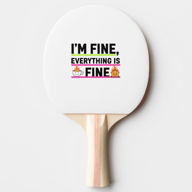 Raquette De Ping Pong Wrapping Paper Flat Sheet Set of 3 (Devant)