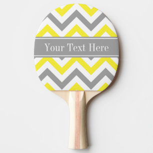 Raquette De Ping Pong Yellow Dk Gray White LG Chevron Gray Nom Monogram