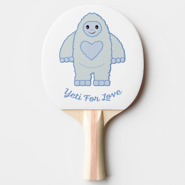 Raquette De Ping Pong Yeti pour l'amour (Devant)