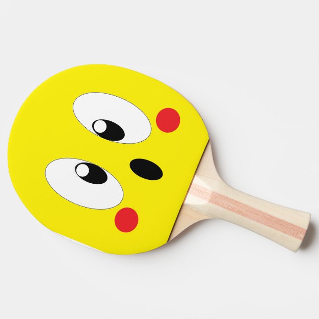 RAQUETTE DE PING PONG YEUX DE DESSIN ANIMÉ (Côté)