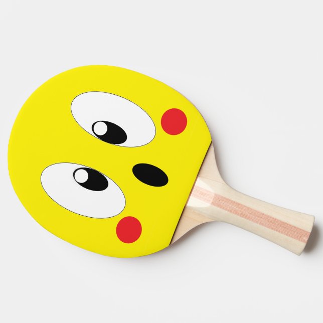 RAQUETTE DE PING PONG YEUX DE DESSIN ANIMÉ (Côté)