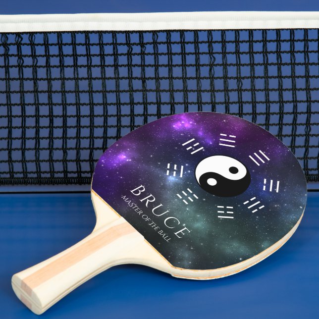 Raquette De Ping Pong Yin Yang avec Symboles de trigramme Bagua I-Ching (Insitu)