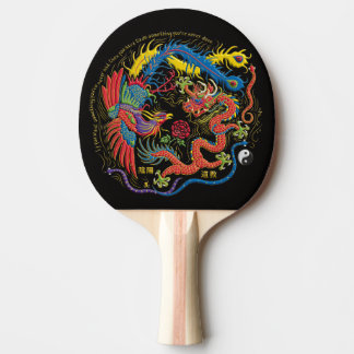 Raquette De Ping Pong Yin Yang Phoenix et palette de ping-pong de dragon