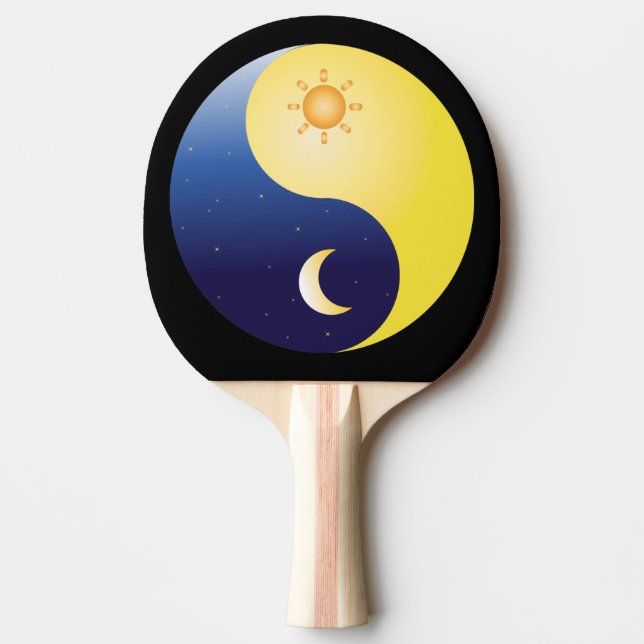 Raquette De Ping Pong Yin Yang, Sun Moon (Devant)
