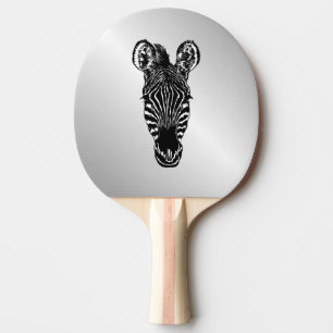Raquette De Ping Pong Zebra Head sur Silver