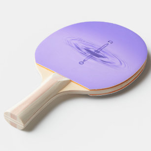Raquette De Ping Pong Zen Purple Water Drop Ocean Love Peace Inspiration