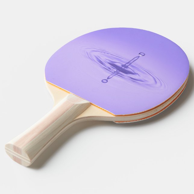 Raquette De Ping Pong Zen Purple Water Drop Ocean Love Peace Inspiration (Dos Angle)
