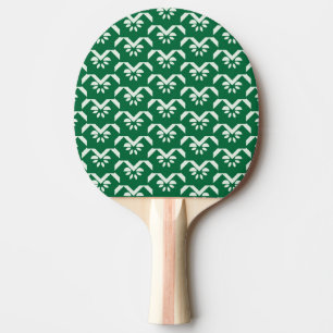 Raquette De Ping Pong Zigzag floral vert