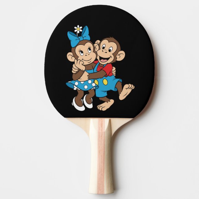 Raquette De Ping Pong Zina et Mimo flirtent. (Devant)