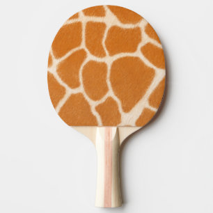 Raquette De Ping Pong Zones de girafe Poster de animal exotique